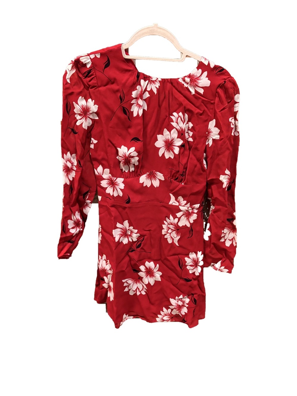 Reformation Laken Dress — Red Floral (Freddie Print) — NWT, Size 4
